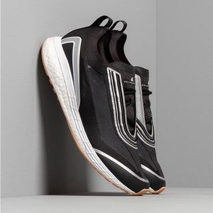 ADIDAS by Stella McCartney Boston S Sneakers, Black & Silver, Size 8